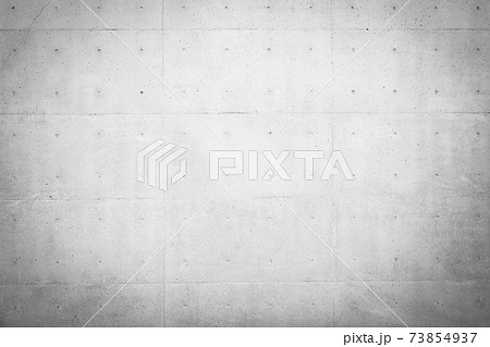 打ちっ放しのコンクリート壁の背景 引き モノクローム 周辺減光 打ちっ放しのコンクリート壁の背景 引き モノクローム 周辺減光 73854937