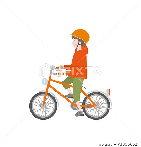 自転車に乗る男の子 73856662
