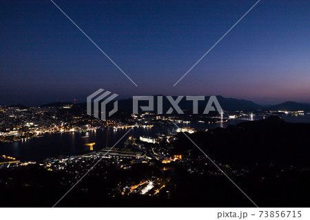 稲佐山から見た長崎市街地夜景 世界新三大夜景 稲佐山から見た長崎市街地夜景 世界新三大夜景 73856715