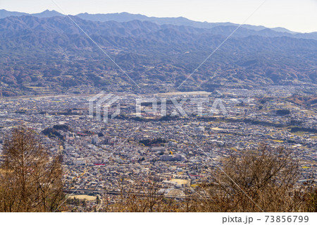 長野県飯田市　虚空蔵山から見た飯田・高森・喬木の風景 73856799