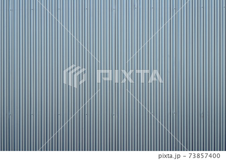 トタン波板の背景素材【ブルー系】 73857400