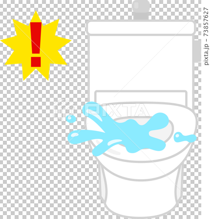 水が溢れ出している便器、トイレの排水トラブル 水が溢れ出している便器、トイレの排水トラブル 73857627