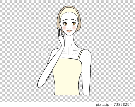 Healthy woman in need 73858294