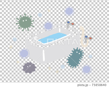 Illustration of mold in the bathroom Illustration of mold in the bathroom 73858640