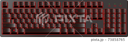 酷炫時尚的黑紅色遊戲鍵盤 73858765