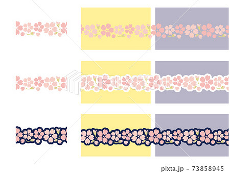 桜の帯3パターン 73858945