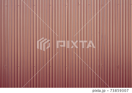 トタン波板の背景素材【赤系】 73859307