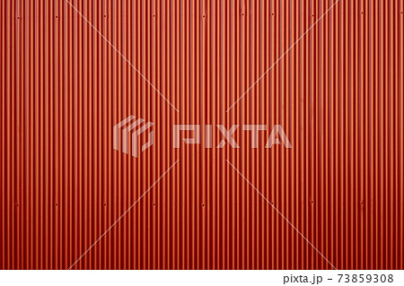 トタン波板の背景素材【赤系】 73859308