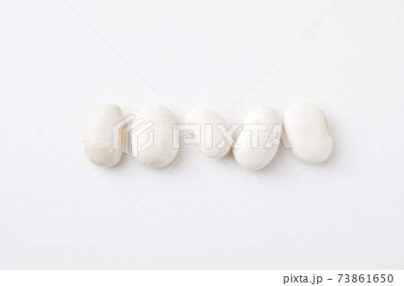 並んだ白花豆 73861650