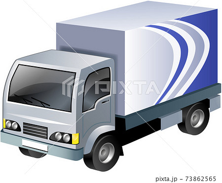 Courier Truck Stock Illustration