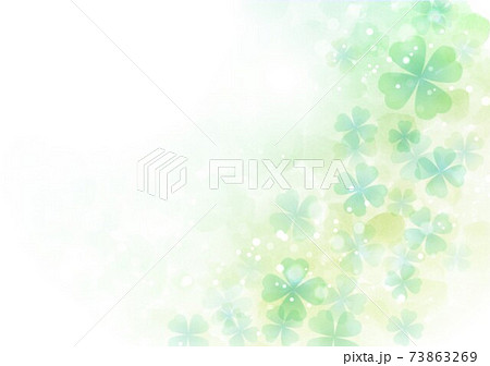 緑キラキラとクローバー 73863269