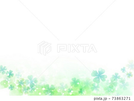 緑キラキラとクローバー 73863271