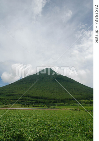 開聞岳とさつま芋畑 73863582