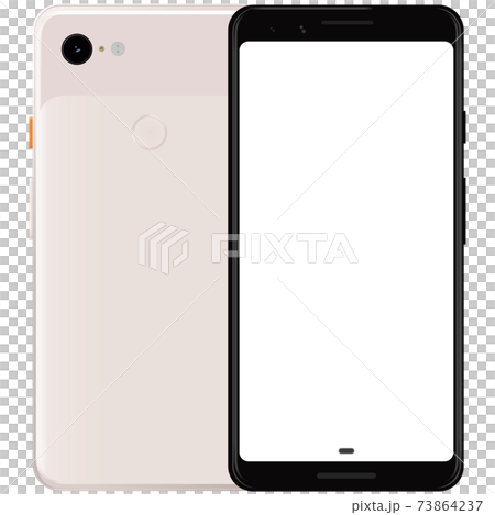 ピンクのスマートフォン 73864237
