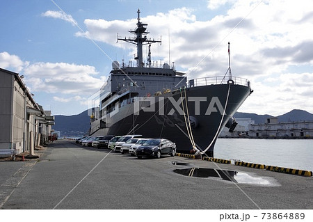 敷設艦「むろと」下関港 敷設艦「むろと」下関港 73864889