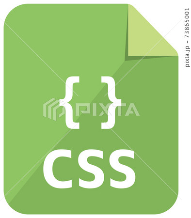 ファイル形式・プログラミング言語　ベクターアイコンイラスト / CSS 73865001