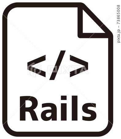 ファイル形式・プログラミング言語　ベクターアイコンイラスト / Rails 73865008