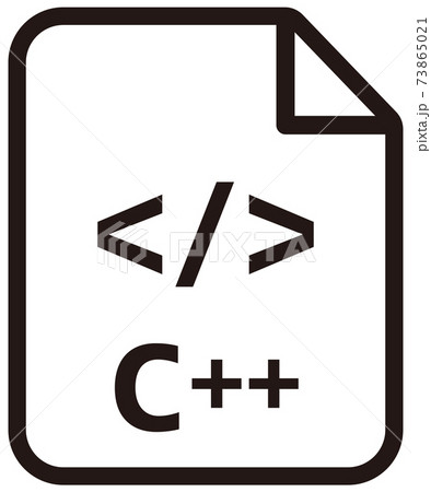 ファイル形式・プログラミング言語　ベクターアイコンイラスト / C++ 73865021
