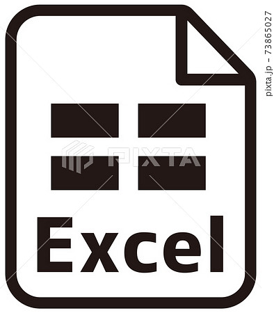 ファイル形式 プログラミング言語 ベクターアイコンイラスト Excelのイラスト素材