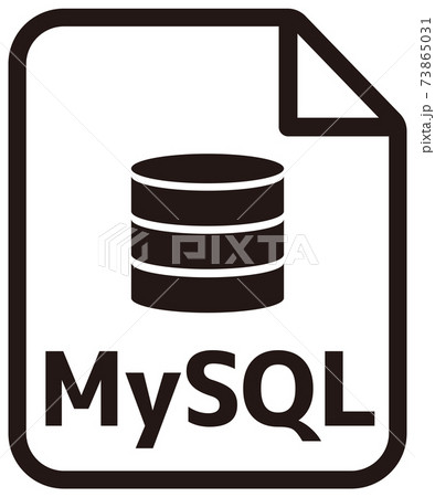 ファイル形式・プログラミング言語 ベクターアイコンイラスト / MySQL ファイル形式・プログラミング言語 ベクターアイコンイラスト / MySQL 73865031