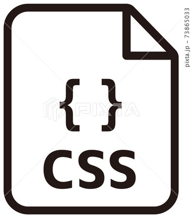ファイル形式・プログラミング言語　ベクターアイコンイラスト / CSS 73865033