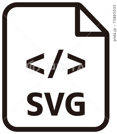 ファイル形式・プログラミング言語　ベクターアイコンイラスト / SVG 73865035