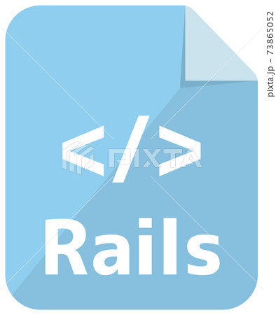 ファイル形式・プログラミング言語　ベクターアイコンイラスト / Rails 73865052