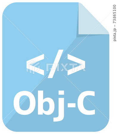 ファイル形式・プログラミング言語　ベクターアイコンイラスト / Objective-C 73865100