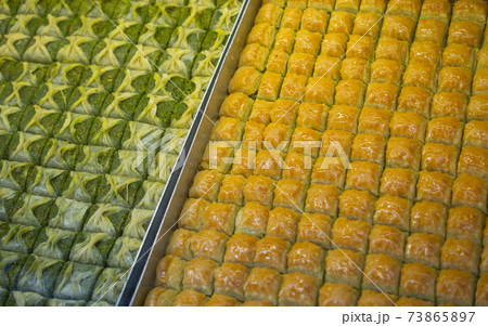 Traditional Turkish dessert Baklava from Turkey 73865897