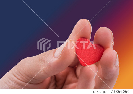 Hand with a heart Hand with a heart 73866060