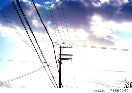 電線　青空 73866149