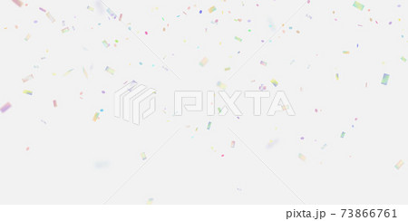 Celebration Party Banner With Colorful Confetti のイラスト素材 73866761 Pixta