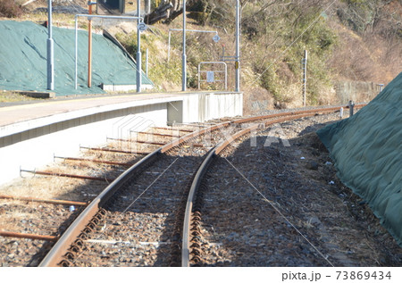 烏山線　滝駅　線路 73869434
