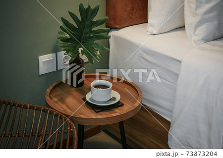 White pillows, duvet and duvet case on a bed White pillows, duvet and duvet case on a bed 73873204