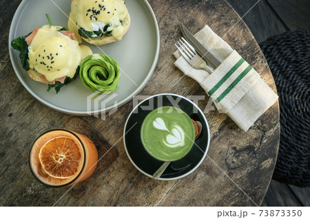 Avocado toast with poached egg Avocado toast with poached egg 73873350