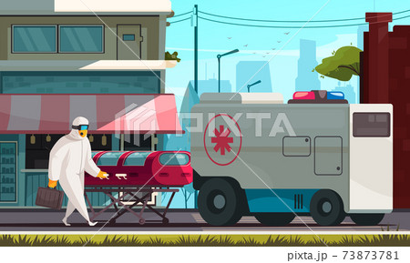 Coronavirus Flat Background 73873781