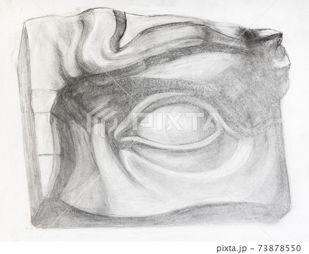 academic drawing - hand-drawn full-size male eye academic drawing - hand-drawn full-size male eye 73878550