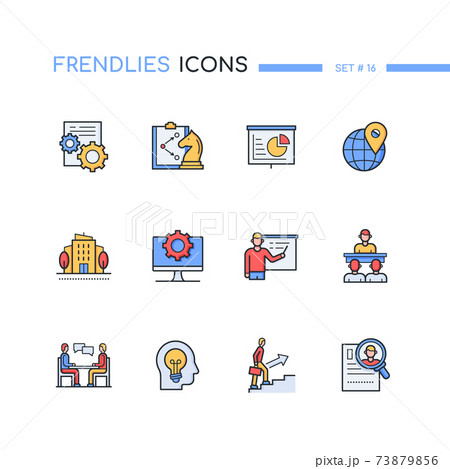 Business - modern line design style icons set 73879856