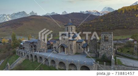 Fiagdon Monastery in the Caucasus Mountains. 73881457