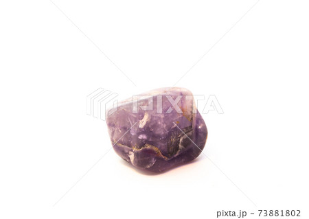 Beautiful mineral amethyst isolated on white background 73881802