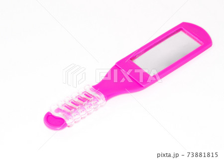 Children toy mirror isolated on white background. Children toy mirror isolated on white background. 73881815
