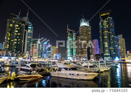 Dubai marina at night 73884105