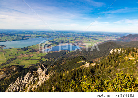Green fields next to Neuschwanstein Green fields next to Neuschwanstein 73884183