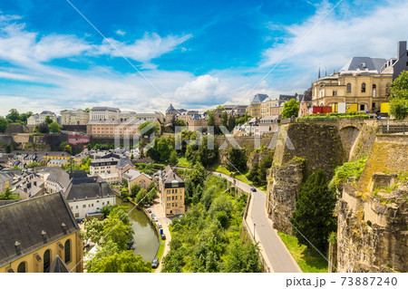 Panoramic cityscape of Luxembourg 73887240