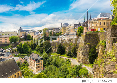Panoramic cityscape of Luxembourg 73887241