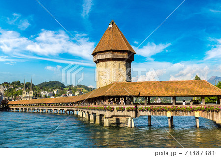 Chapel bridge in Lucerne 73887381