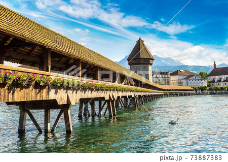 Chapel bridge in Lucerne 73887383