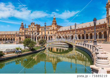 Spanish Square in Sevilla Spanish Square in Sevilla 73889219