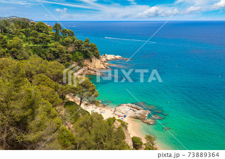 Costa Brava beach, ..Catalonia, Spain 73889364