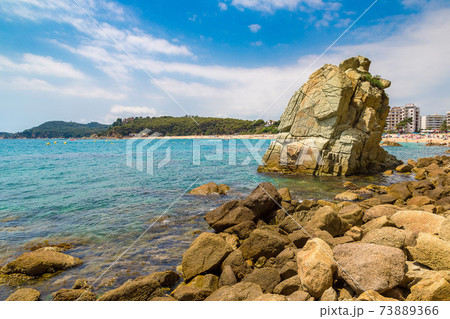 Costa Brava beach, ..Catalonia, Spain 73889366
